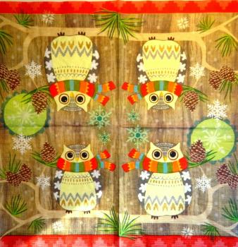 012 Eulen - 3-lagig - ppd - Jennifer Brinley